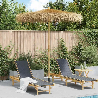 Produktbild von vidaXL Bambus-Sonnenschirm mit Bananenblatt-Dach 270 cm