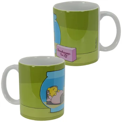 Produktbild von Ralph Ruthe Tasse Sting - Beruhigungstee Kaffeetasse Becher aus Keramik Grün 320 ml