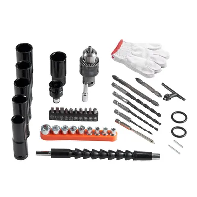 Produktbild von 44-teiliges Bolzenausdreher-Set Schraubenausdreher-Set für 1/2" Vierkant-Antrieb, Stecknüsse & Bits