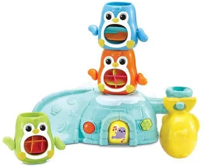 Zdjęcie produktu dla VTech Baby 1, 2, 3 Empilo Pingouins, Banquise Musicale, 3 Pingwiny Kaskaderzy, 1-5 lat