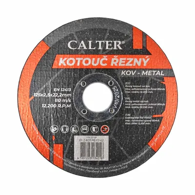 Image de Molette de coupe CALTER®, 125 x 2,5 x 22,2 mm