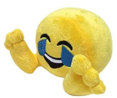 Image de Peluche Emoji, 18 cm - rire