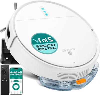 Immagine prodotto di Aspirapolvere robotizzato - Aspirapolvere robotizzato con funzione lavapavimenti - Mocio robotizzato - Aspirapolvere automatico - Aspirapolvere robotizzato intelligente