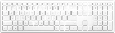 Produktbild von HP Pavilion Wireless-Tastatur 600, Weiß, Volle Größe (100%), Kabellos, RF Wireless, Mechanischer Switch, Weiß