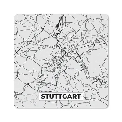 Produktbild von MuchoWow® Mauspad Mousepad Deutschland - Stadtplan - Stuttgart - Karte 20x20 cm - Mousepads - Maus Mat - Pad - Mausunterlage - Desk Mat - Bureauartikeln