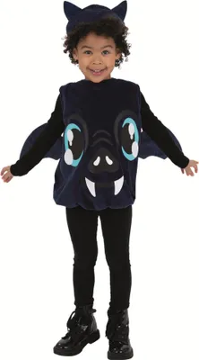 Produktbild von Smiffys - Fledermaus-Kostüm für Kleinkind SM3450 (92) (Schwarz)