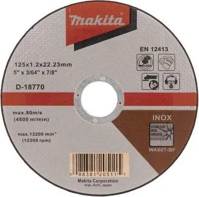 Produktbild von Trennscheibe 125X1.2 Wa60T Inox Makita