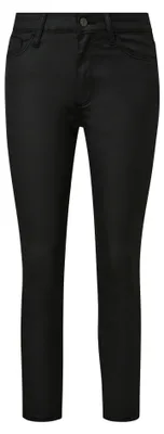 Produktbild von s.Oliver Damen Jeans mit hohem Bund, 7/8-Schnitt aus beschichtetem Denim