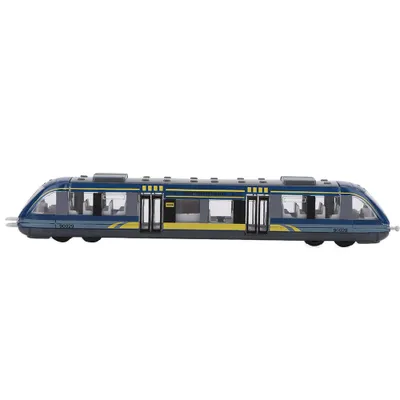 Produktbild von Lernspielzeug für Kinder, Modelleisenbahn aus Metall, Spielzeugauto, Geburtstagsgeschenk für Kinder (Blau)