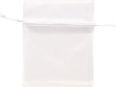 Obrázek produktu pro Organzový sáček Glorex bílý, 10 x 12,5 cm, 5 kusů