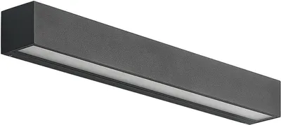 Produktbild von Arcchio LED-Wandleuchte Lengo, 50cm, 2-flg., anthrazit, CCT