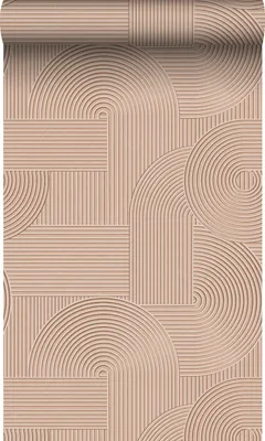 Produktbild von Origin Wallcoverings Tapete 3D-Muster Terrakottarosa 53 cm x 10.05 m