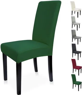 Obrázek produktu pro Ibenzoa® Sada 4 h potahů na židle z elastické tkaniny, vhodné pro křesla a jídelní židle s vysokým opěradlem | 95 % polyester/5 % Elastan, výška opěradla 45–65 cm, šířka sedáku 37–48 cm, lze prát v pračce
