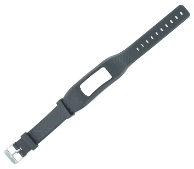 Produktbild von vhbw Ersatz Armband kompatibel mit Garmin Vivofit 1, 2 Fitnessuhr, Smartwatch - 17,5 - 22,5 cm Karo-Muster Silikon schwarz