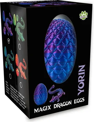 Produktbild von Drachenei "MagiX Dragon Egg YORIN", lila, Drachen 22,5 cm & Ei 8 cm