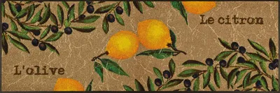 Schmutzfangmatte Le Citron 60x180 cm, waschbar