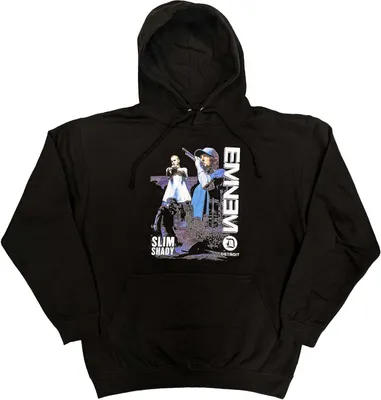Produktbild von Eminem - "Detroit" Hoodie zum Überziehen für Herren/Damen Uni RO3789 (XL) (Schwarz)