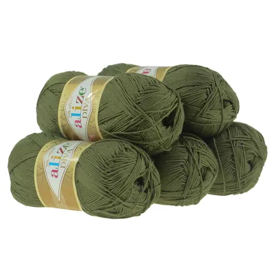 Produktbild von 5 x 100g Strickgarn ALIZE DIVA - Häkelgarn Wolle Sommer Stricken Häkeln
