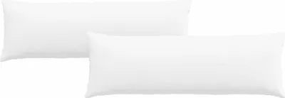 Obrázok produktu pre vidaXL Vankúše na pohovku 2 ks Biela 120 x 40 cm Látka