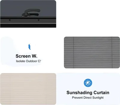 Produktbild von Camper Wohnwagen Fenster, langlebige Materialien, einfache Installation, WEISS