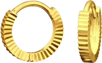 Produktbild von Creolen Ohrringe 925 Sterling Silber vergoldet 12mm diamantiert