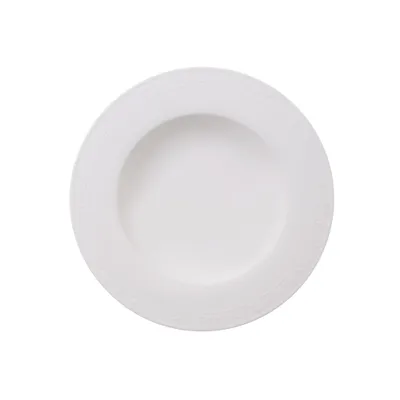 Zdjęcie produktu dla Villeroy & Boch White Pearl, Talerz na zupę, Okrągły, Porcelana, Biały, White Pearl, 318 l