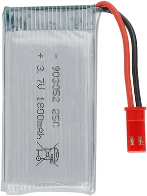 Obrázek produktu pro Baterie Li-Po 3,7 V 1800 mAh 25C | S konektorem JST pro JJRC H11D, H11C, HQ898B | Vysoká kapacita a optimální výkon | Ideální jako náhrada
