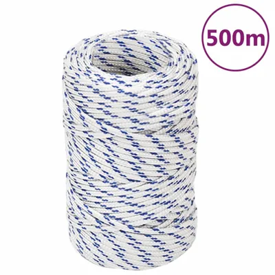 Image de VIDAXL -Kofferchen -Seil 2 mm 500 m Polypropylenweiß