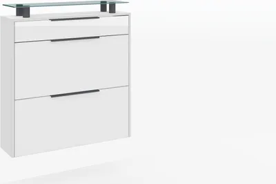 Produktbild von Hängeschuhschrank "Tom", weiß-glänzend