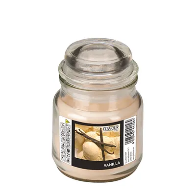 Produktbild von Papstar Duftkerzen im Glas, Vanilla, Ø 63 mm · 85 mm, "Flavour", 6 Stück