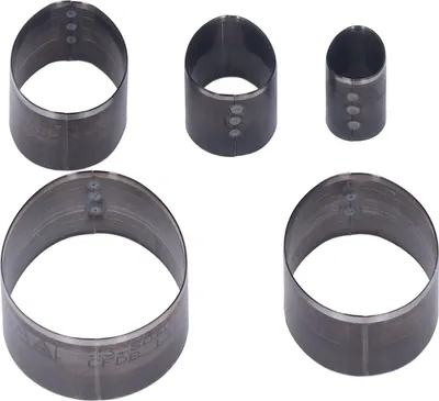 Produktbild von 5pcs Leder -Stanze Cutter Egoform Oval 20‑60 mm Stanzset 5 verschiedene Größen hoher Kohlenstoffstahl -Schnittstirme