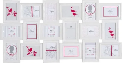 Image de Cadre pour 18 photos ROMANCE, photos - multiframe 53x103x2 cm