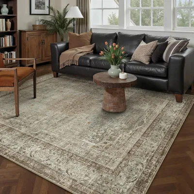 Produktbild von Waschbarer Vintage-Teppich, 63 x 230 cm