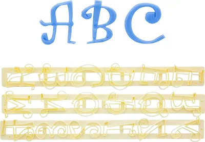 Produktbild von Ausstecher Buchstaben und Zahlen - Funky