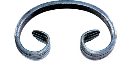 Produktbild von C Bogen geschmiedet aus 12x6mm Eisen, Zaun Schnörkel Schmiedeeisen 120x70mm
