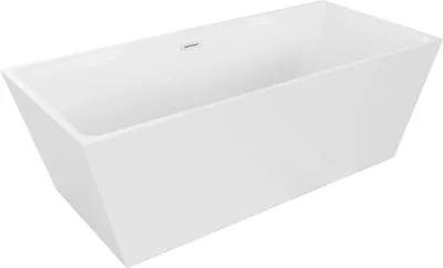 Produktbild von Mexen Lita freistehende Badewanne 170 x 75 cm, weiß, Überlauf weiß - 52121707500-20