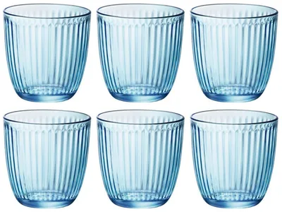 Zdjęcie produktu dla Bormioli Rocco Water Glasses Line Blue 290 ml - 6 sztuk