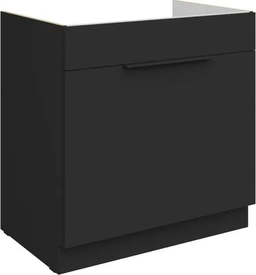 Produktbild von LUNARA Spülenunterschrank – Breite 80 cm, schwarz
