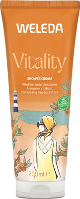 Zdjęcie produktu dla Weleda Vitality Shower – krem pod prysznic z rokitnikiem, opakowanie 200 ml