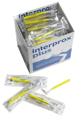 Productafbeelding van Interdentale borsteltjes, 100 stuks, mini, geel
