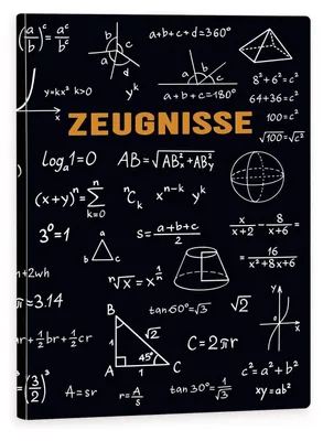 Image de Classeur A4 avec 40 pochettes transparentes, classeur pour documents, motif géométrique noir