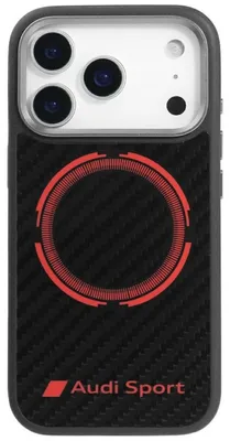 Produktbild von Audi RSQ Carbon Fiber Apple iPhone 17 Pro Max MagSafe Hülle Schwarz