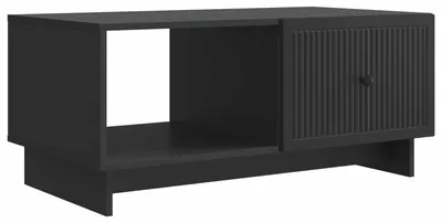 Zdjęcie produktu dla Stolik kawowy Czarny 90 x 50 x 40 cm Drewno inżynieryjne