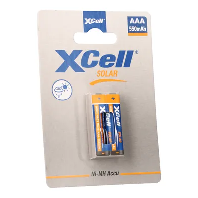 Produktbild von XCell Akku Solar X550AAA Ni-MH Micro AAA 1,2V 550mAh 2St.