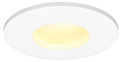Produktbild von hoftronic LED Einbaustrahler 6W 570 Lumen 2700K IP44 Weiß rund dimmbar