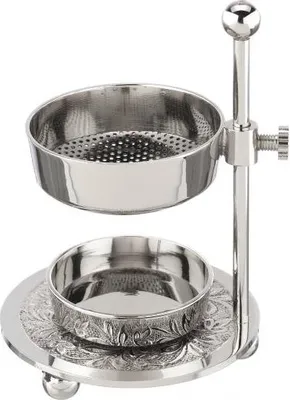 Produktbild von Räucher Stövchen (verstellbar) Messing vernickelt