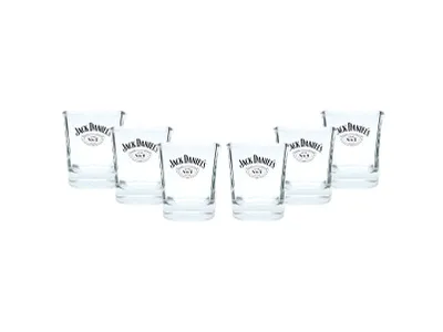 Produktbild von Jack Daniels Tumbler Whiskey Rum Glas Gläser Set - 6x Tumbler