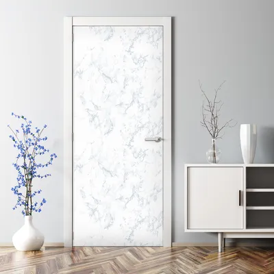 Produktbild von Dekorative Türaufkleber Aaufkleber selbstklebend Klebefolie Türtapete Marmor Grau-weiß 85 x 200 cm
