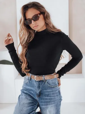 Produktbild von Dstreet Damen-Rollkragenpullover Tarlena schwarz S/M