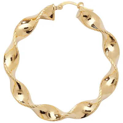 Image de Boucles d'Oreilles Femme Or 375/1000 - 30mm; TRS11413MM30